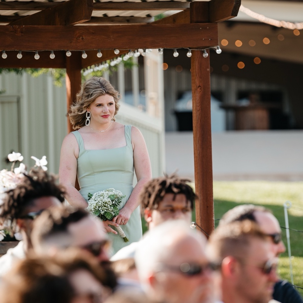Sage Green Azazie Bridesmaid Dress